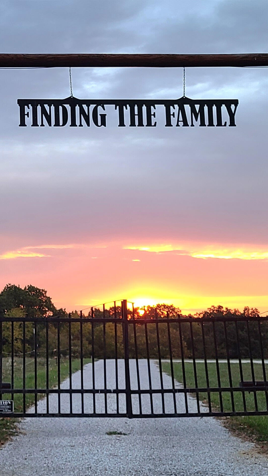 Finding the Family Gate at Sunset